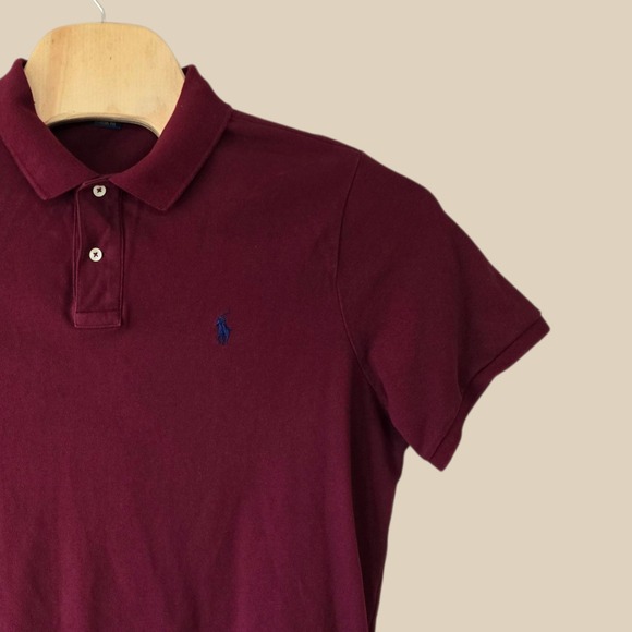 Polo Ralph Lauren Classic Fit Polo Shirt Mens XL Maroon Short Sleeve - Picture 1 of 8